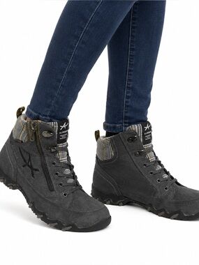 Allrounder by Mephisto Gray Canvas Hiking Boots Women size 8